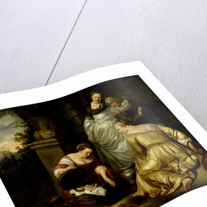 The Daughters of Cecrops, King of Attica, Find Erichthonius by Hendrick Heerschop