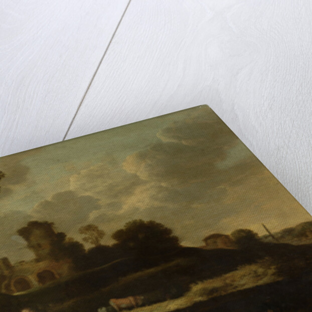 Arcadian Landscape with Shepherds and Cows by Dirck Dalens I
