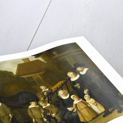 Group Portrait of the Meebeeck Cruywagen Family at the Gate of their Country Home on the Uitweg near Amsterdam by Jacob van Loo