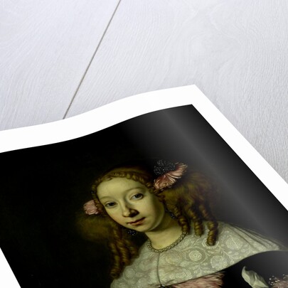 Portrait of Adriana Jacobusdr Hinlopen, Wife of Johannes Wijbrants by Lodewijk van der Helst
