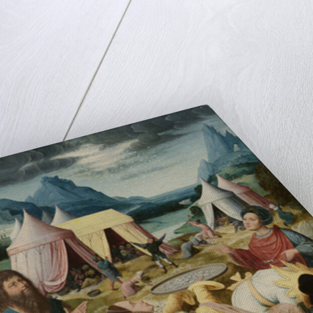 Gathering of Manna, inner, right wing of a triptych by Anonymous