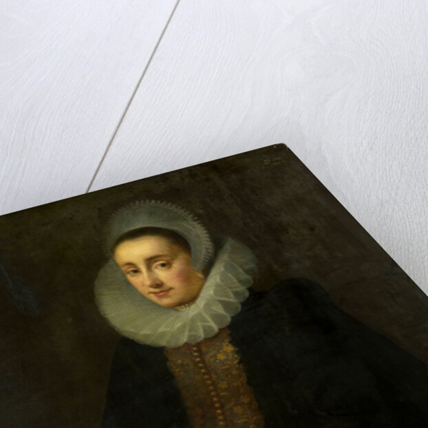 Portrait of Lucretia del Prado, Wife of Jeremias Boudinois by Gortzius Geldorp