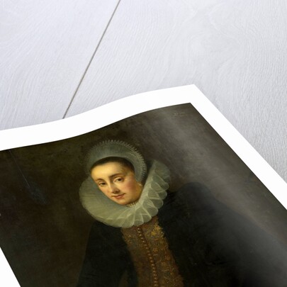 Portrait of Lucretia del Prado, Wife of Jeremias Boudinois by Gortzius Geldorp