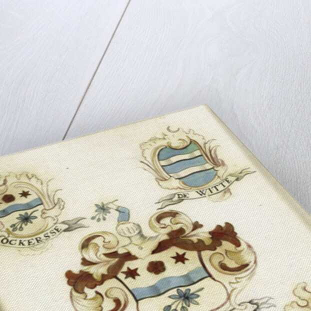 The coat of arms of a female member of the Ockersse family, married to Van Gelre and mother of Anna Digna van Gelre by Anonymous
