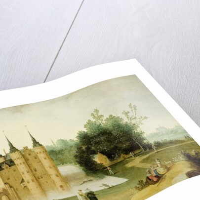 View of the Castle at Egmond aan den Hoef, The Netherlands by Claes Jacobsz. van der Heck