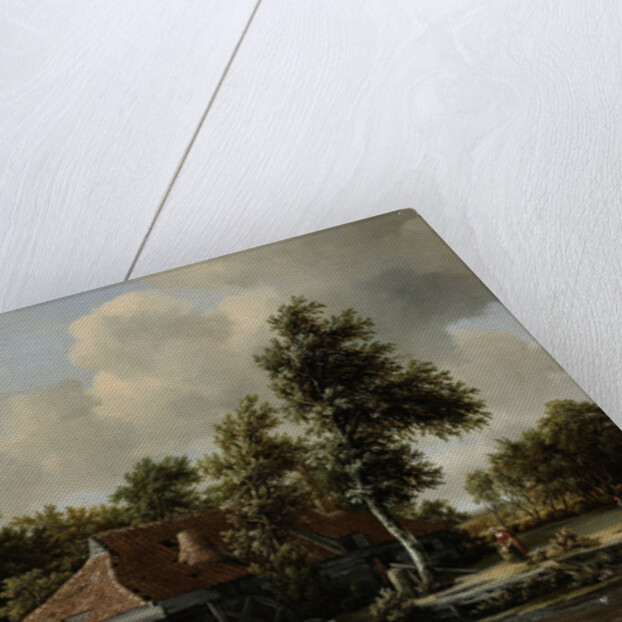 A Watermill by Meindert Hobbema