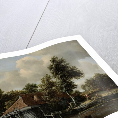 A Watermill by Meindert Hobbema