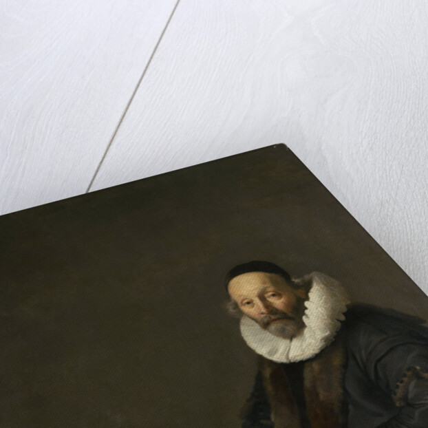 Portrait of Johannes Wttenbogaert, Jan Uytenbogaert, Remonstrant Minister in The Hague, The Netherlands by Jacob Adriaensz. Backer