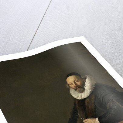 Portrait of Johannes Wttenbogaert, Jan Uytenbogaert, Remonstrant Minister in The Hague, The Netherlands by Jacob Adriaensz. Backer