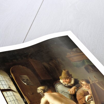 The Painter and his Model by Arnold Houbraken