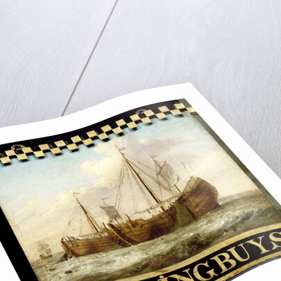 Sign, both sides painted with Herring Boats by Anonymous