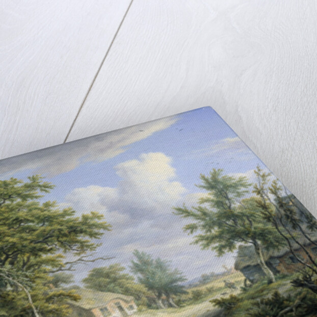 Farms at the Edge of a Forest by Egbert van Drielst