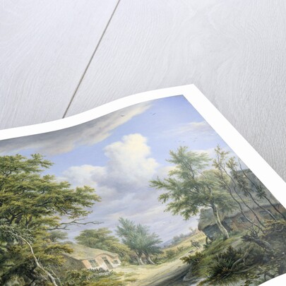 Farms at the Edge of a Forest by Egbert van Drielst