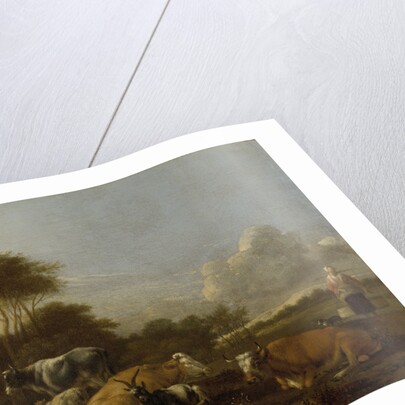 Landscape with Cows by Albert Jansz. Klomp