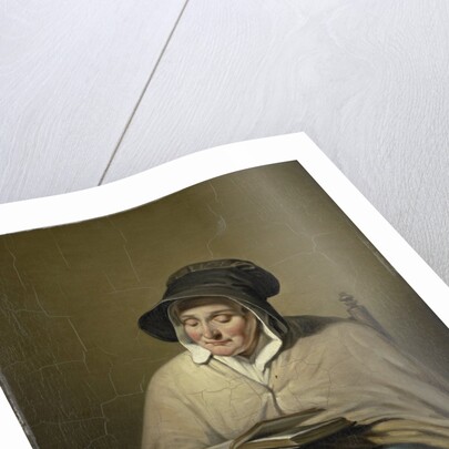 Old Woman Reading by Cornelis Kruseman
