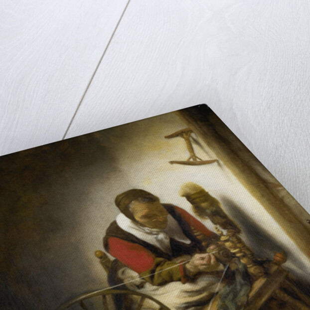 The Spinner, a Niddy-noddy Hanging on the Wall by Nicolaes Maes