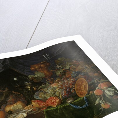 Still Life with Fruit and Oysters by Abraham Mignon