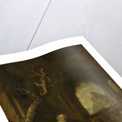 A Hermit in a Ruin by Jan Adriaensz. van Staveren