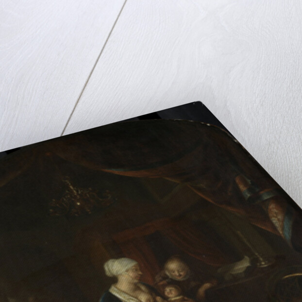 A mother giving her child the breast by Domenicus van Tol