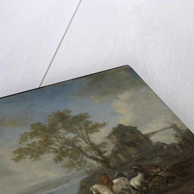 Watering Horses at a River by Philips Wouwerman
