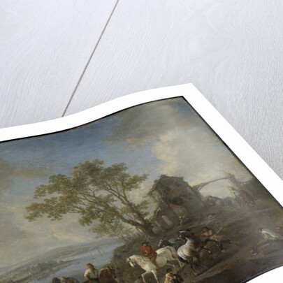 Watering Horses at a River by Philips Wouwerman