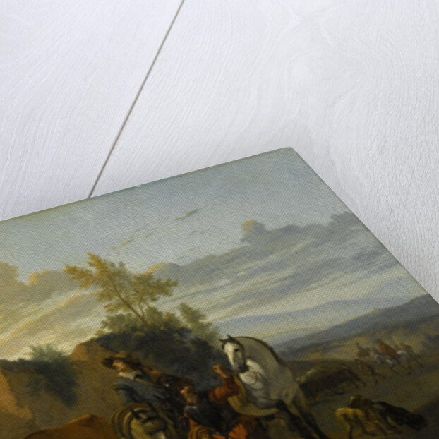Italian Landscape with Soldiers by Karel Dujardin