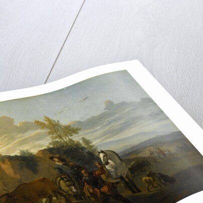 Italian Landscape with Soldiers by Karel Dujardin