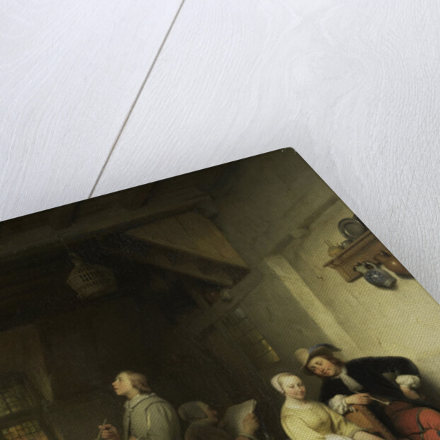 Tavern Interior with Figures in 17th-century Costume by Ferdinand De Braekeleer I