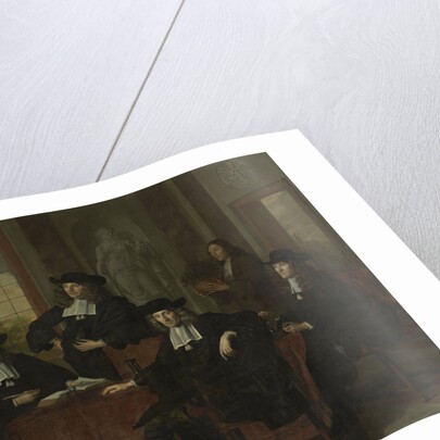 Group Portrait of the Inspectors of the Collegium Medicum in Amsterdam, The Netherlands by Adriaen Backer