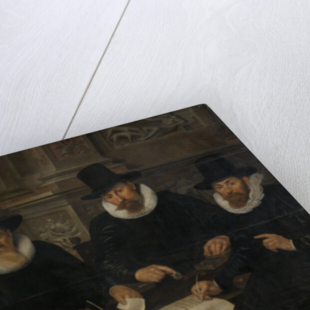 Four Regents and the ‘House Father’ of the Amsterdam Lepers’ Asylum by Werner van den Valckert