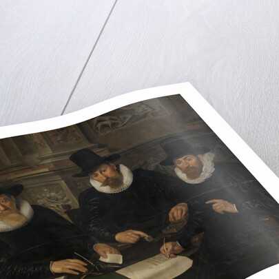 Four Regents and the ‘House Father’ of the Amsterdam Lepers’ Asylum by Werner van den Valckert