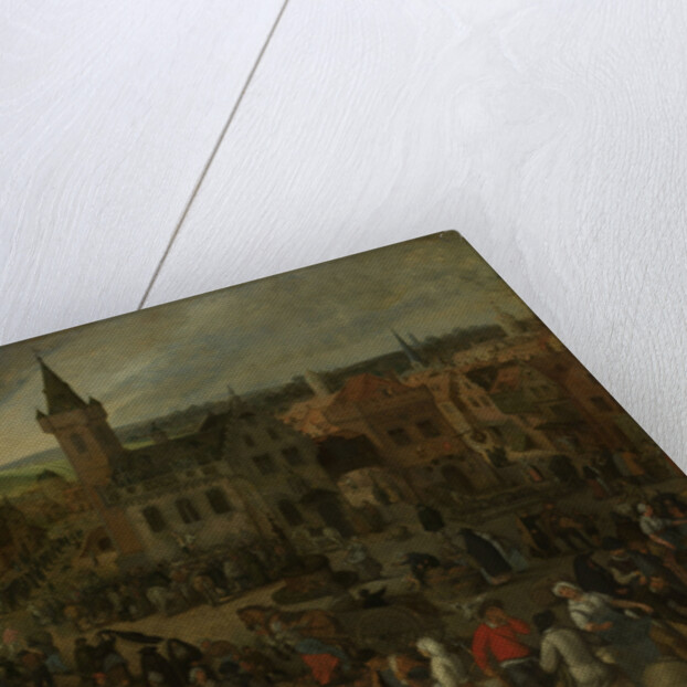 Market Day in a Flemish Town by Sebastiaan Vrancx
