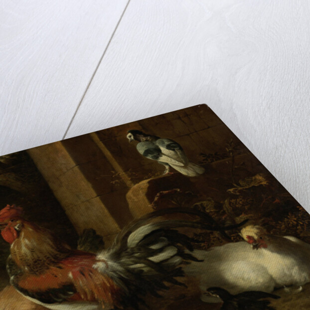 Poultry Yard by Melchior d' Hondecoeter