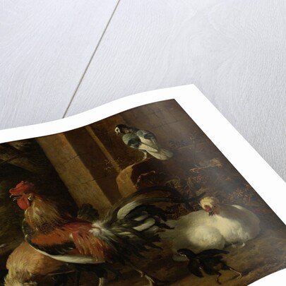 Poultry Yard by Melchior d' Hondecoeter