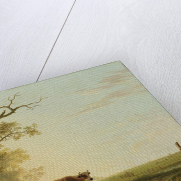 Meadow Landscape with Animals by Jacob van Strij
