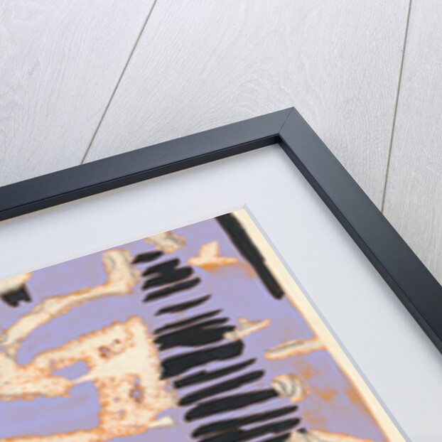 Expressionist landscape with trees and lila sky by Tania Lam