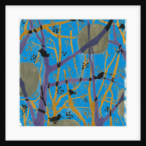 Trees and birds in my garden 6 by Anna Zaliski