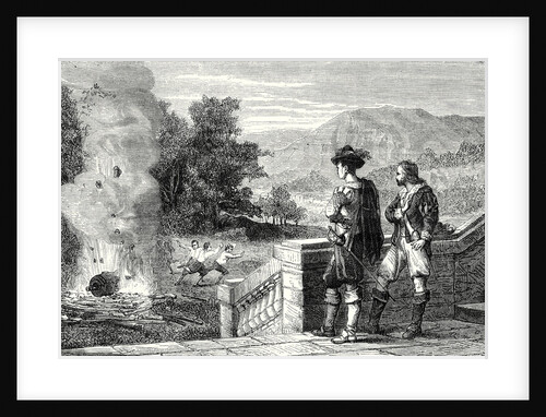 The Marquis of Worcester Lets a Cannon Burst by the Effect of Water Vapor by Anonymous