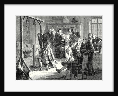 Papin Conducts an Experiment with His Powder Machine in Front of the Professors of the University of Marburg by Anonymous