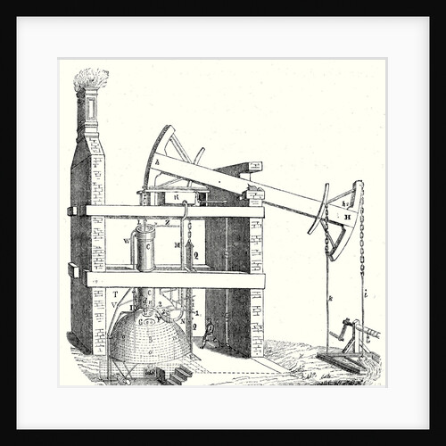 Newcomen Steam Engine Used in London in the Eighteenth Century for the Pumping Up of Water by Anonymous