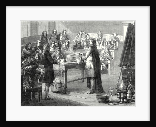 Joseph Black Conducts the Experiment of Caloric Latent Before Students of the University of Glasgow by Anonymous