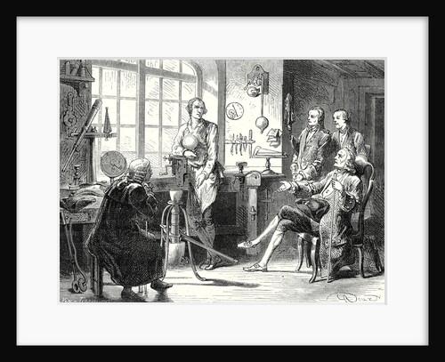 James Watt in His Small Workshop in Glasgow by Anonymous
