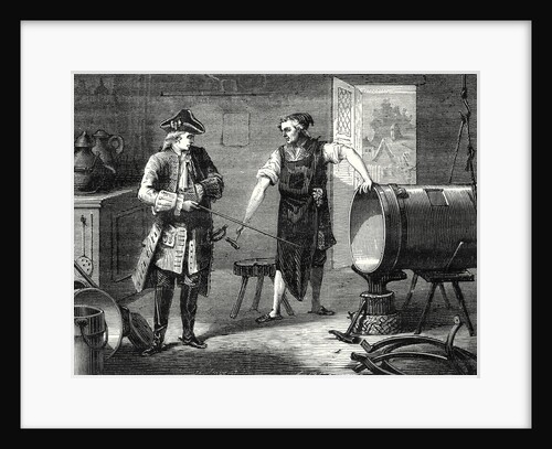 Marquis De Jouffrey Has a Cylinder for His Steam Engine Made by the Tinker of Baume-Les-Dames by Anonymous