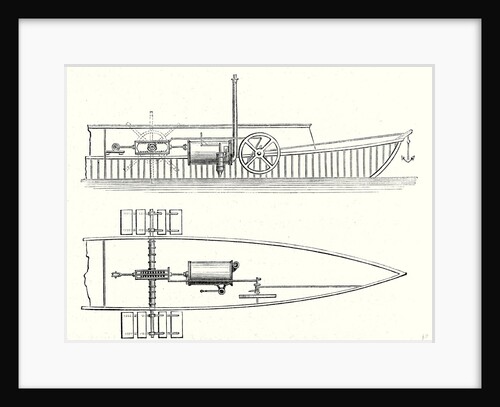 Mechanism of Marquis De Jouffrey's Paddle Steamer's Engine by Anonymous
