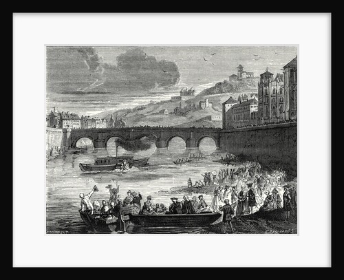 Experiment of the Marquis De Jouffroy on the Saône at Lyon July 15 1783 by Anonymous