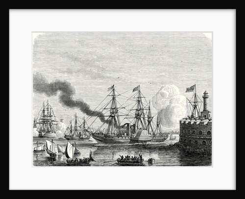 The 'Great Western' and 'sirius' Steamships Entering the Port of New York after Crossing the Atlantic by Anonymous