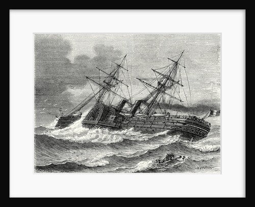 The 'Napoleon III' Transatlantic French Liner Launched in 1866 by Anonymous