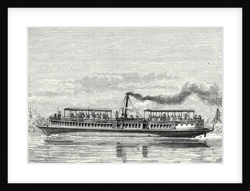 Steamboat Intended to Serve As a Ferry Service on the Seine During the Exposition 1867 (Propeller Model) by Anonymous