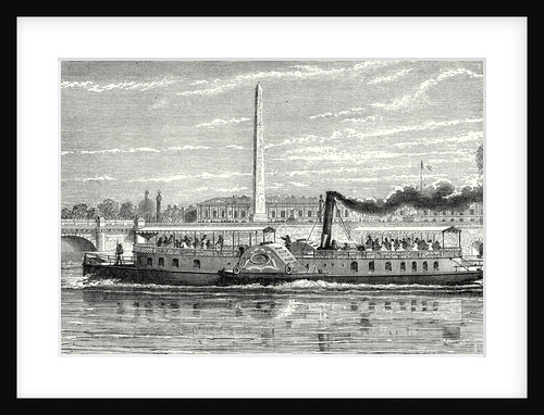 Steamboat Intended to Serve As a Ferry Service on the Seine During the Universal Exposition 1867 (Model with Impellers) by Anonymous