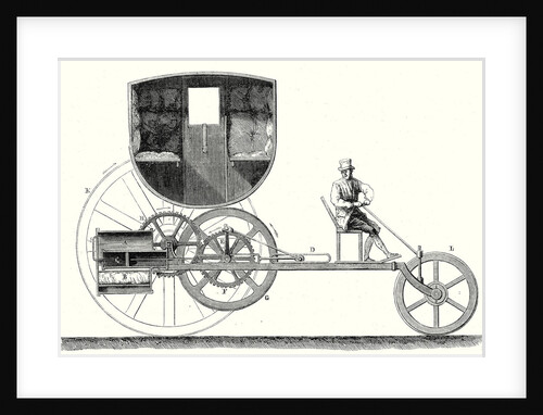 Steam Car Driving on Ordinary Roads Built in 1801 by Anonymous